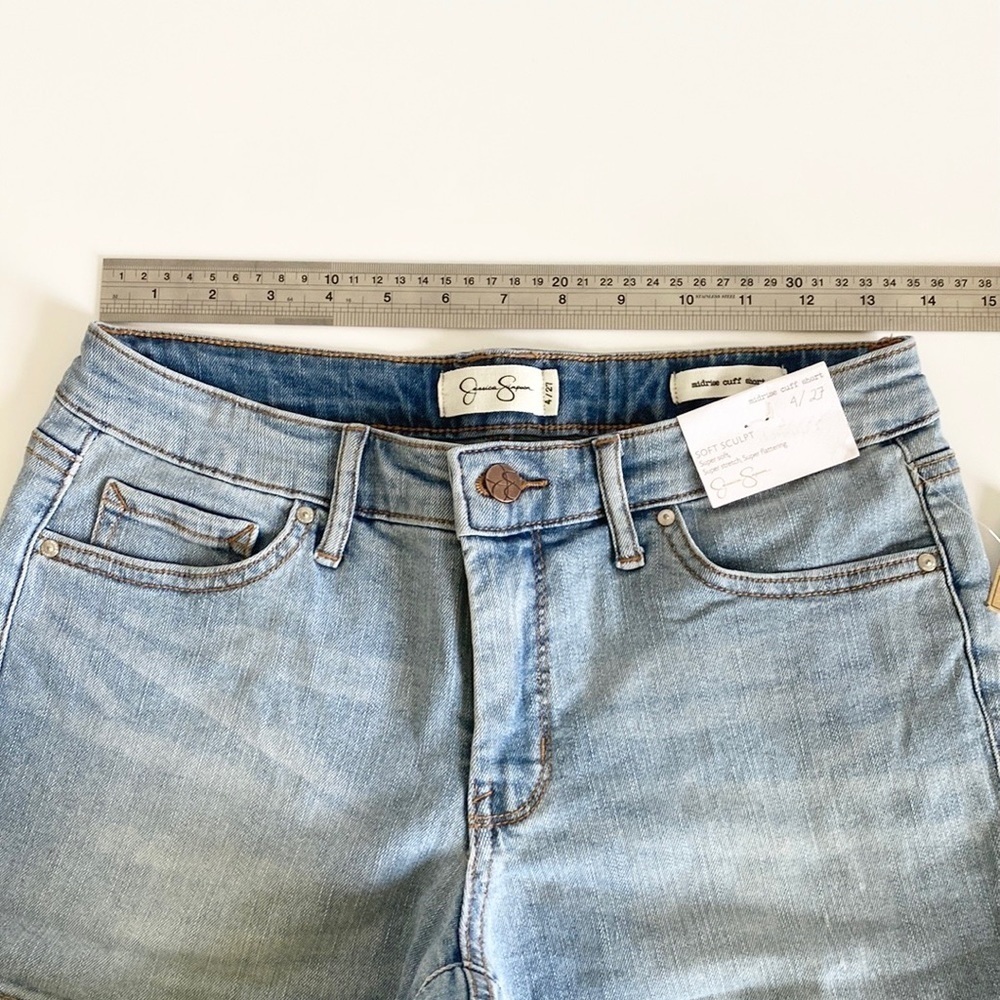 Jessica Simpson Midrise Cuff Shorts - Picture 2 of 11